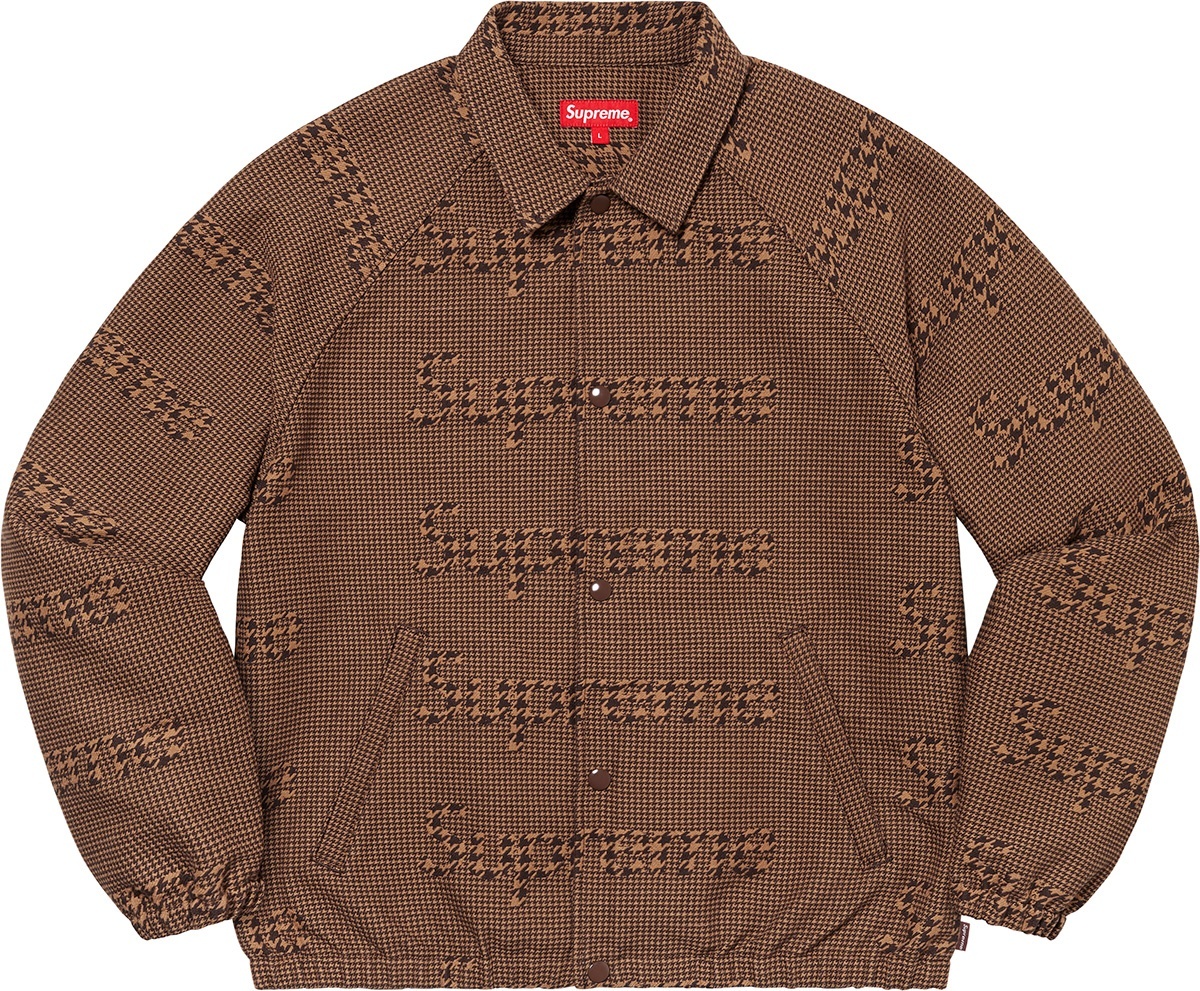 Houndstooth Logos Snap Front Jacket view 7